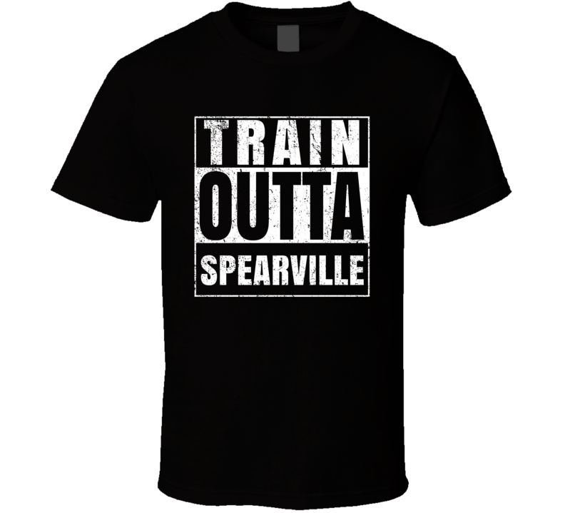 Train Outta Spearville Kansas City Straight Outta Parody Crossfit Boxing MMA T Shirt