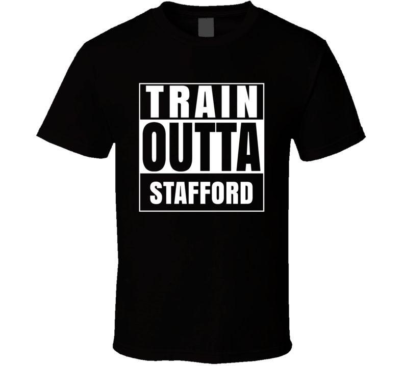 Train Outta Stafford Kansas City Straight Outta Parody Crossfit Boxing MMA T Shirt