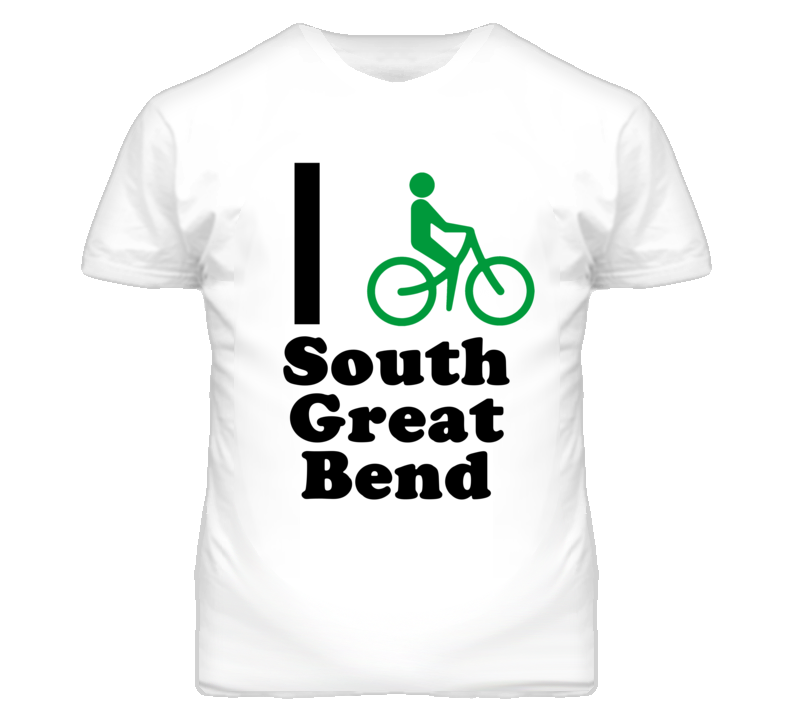 South Great Bend Kansas I Bike Green T Shirt