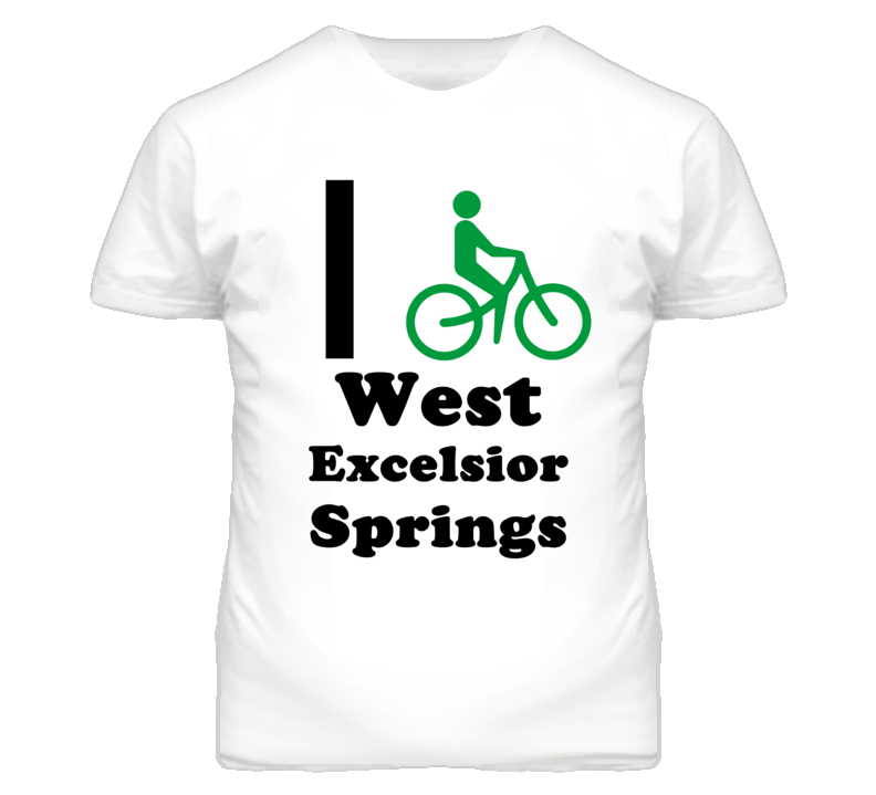 West Excelsior Springs Missouri I Bike Green T Shirt