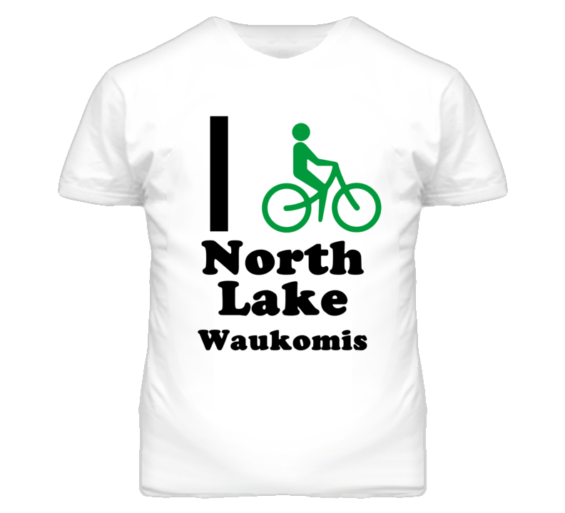 North Lake Waukomis Missouri I Bike Green T Shirt