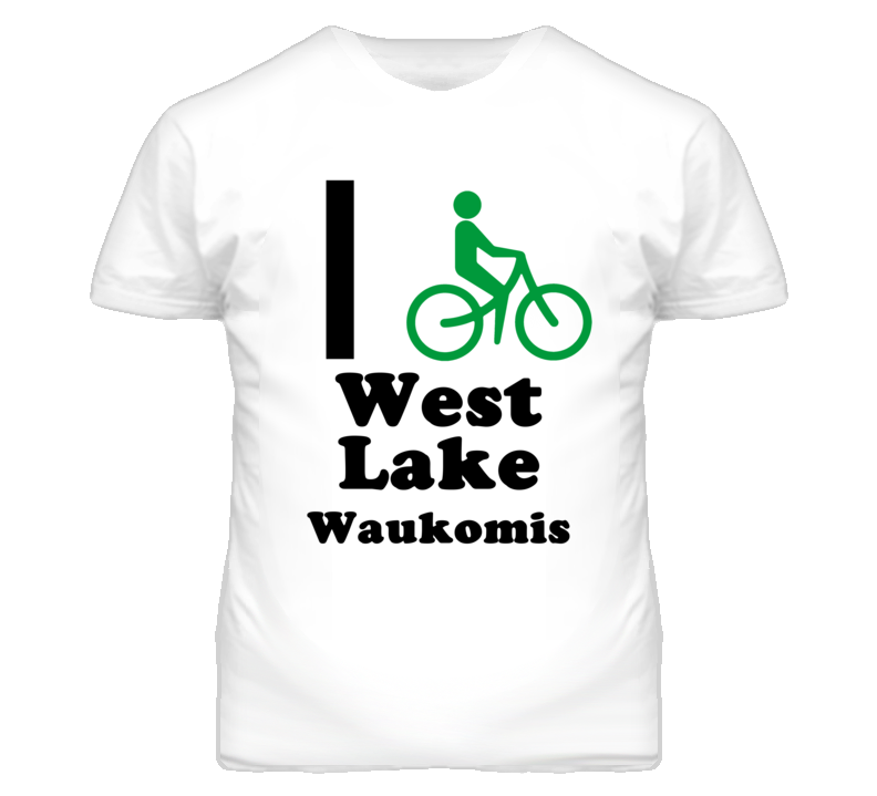West Lake Waukomis Missouri I Bike Green T Shirt