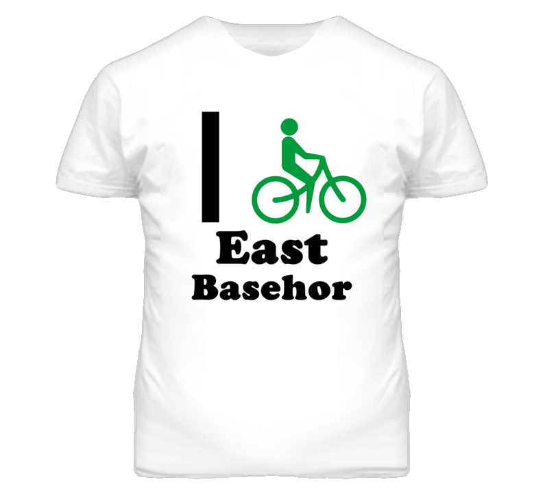 East Basehor Kansas I Bike Green T Shirt
