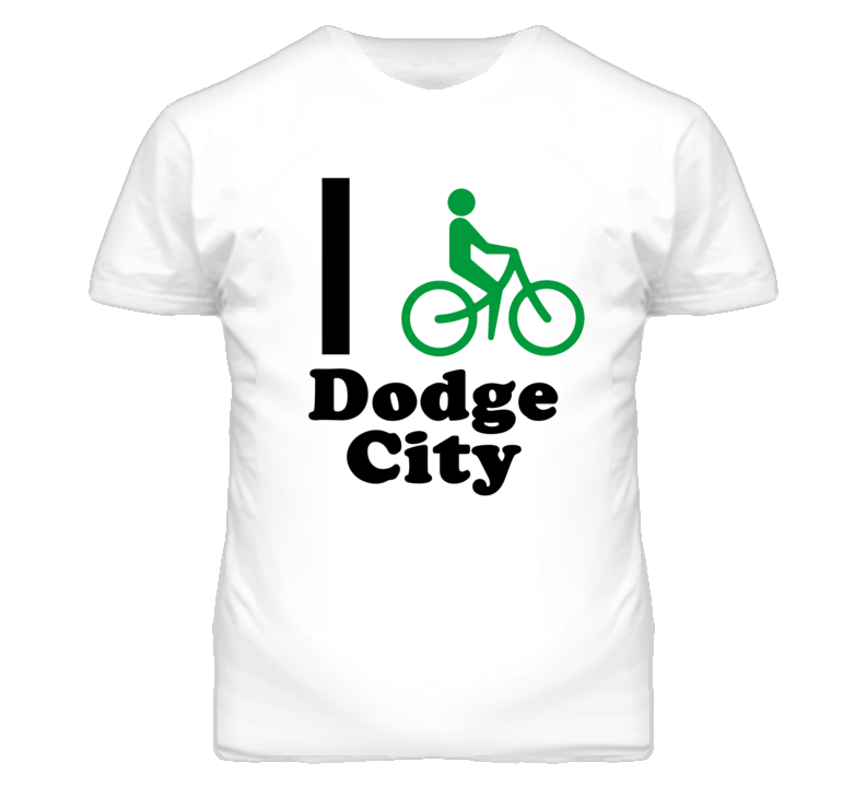 Dodge City Kansas I Bike Green T Shirt Dodge City Kansas I Bike Green T Shirt