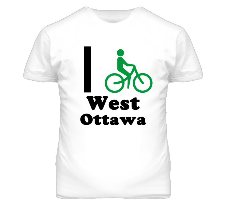 West Ottawa Kansas I Bike Green T Shirt West Ottawa Kansas I Bike Green T Shirt