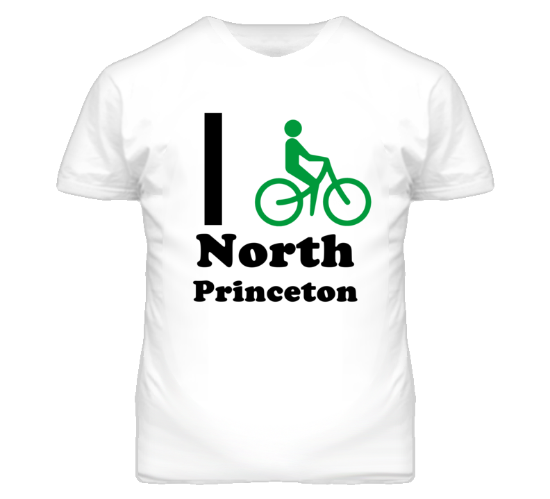 North Princeton Kansas I Bike Green T Shirt