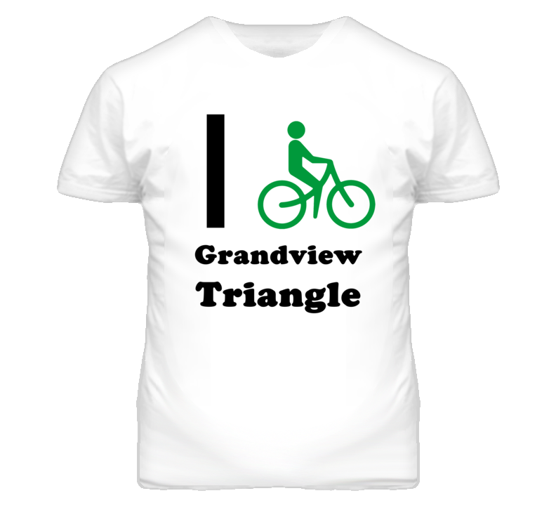 Grandview Triangle Kansas I Bike Green T Shirt Grandview Triangle Kansas I Bike Green T Shirt