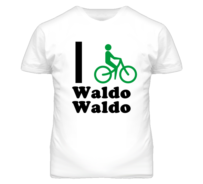 Waldo Waldo Kansas I Bike Green T Shirt