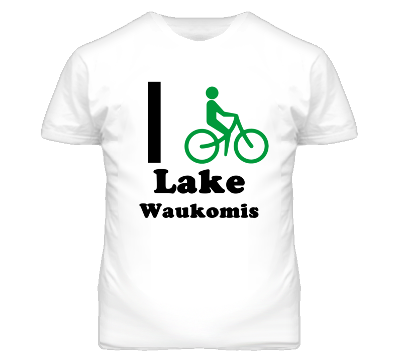 Lake Waukomis Missouri I Bike Green T Shirt Lake Waukomis Missouri I Bike Green T Shirt