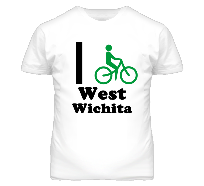 West Wichita Kansas I Bike Green T Shirt West Wichita Kansas I Bike Green T Shirt