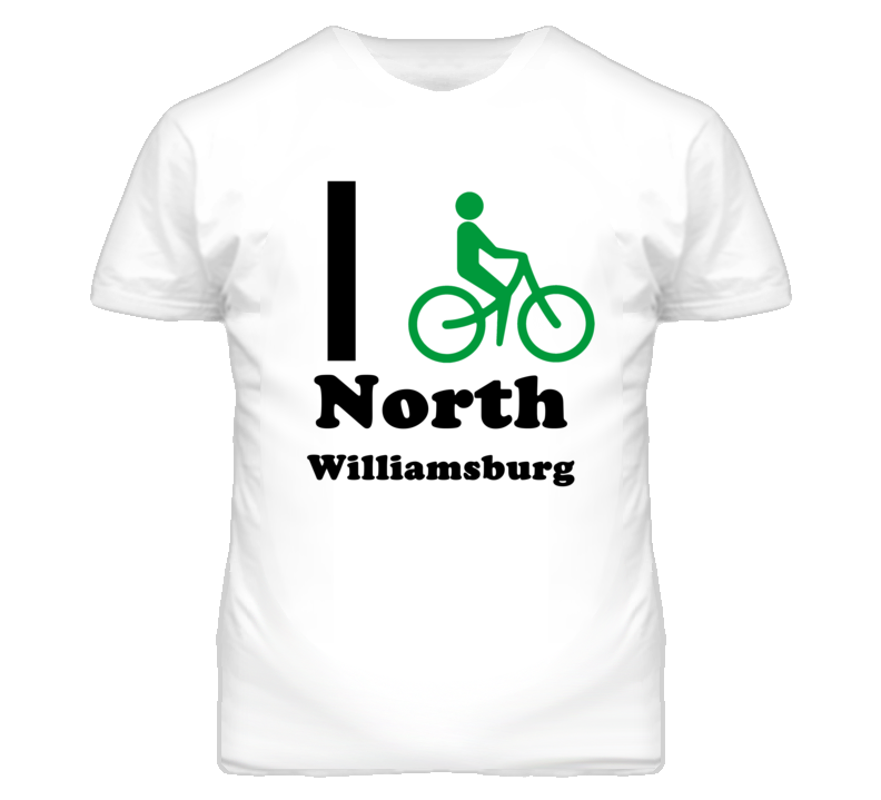 North Williamsburg Kansas I Bike Green T Shirt North Williamsburg Kansas I Bike Green T Shirt