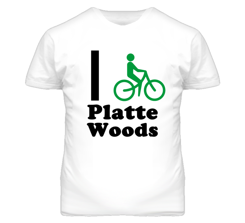Platte Woods Missouri I Bike Green T Shirt
