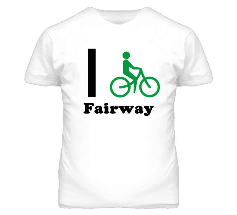 Fairway Kansas I Bike Green T Shirt