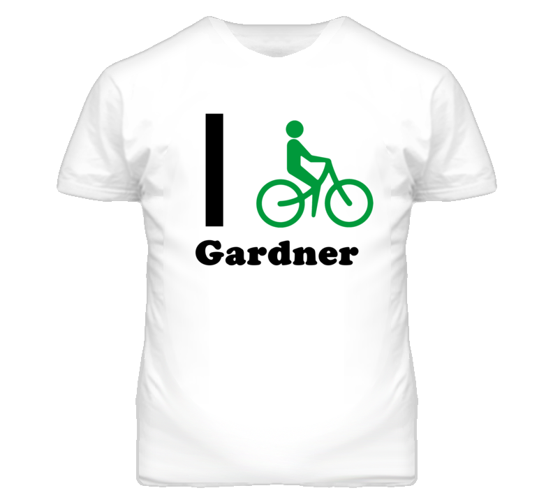 Gardner Kansas I Bike Green T Shirt