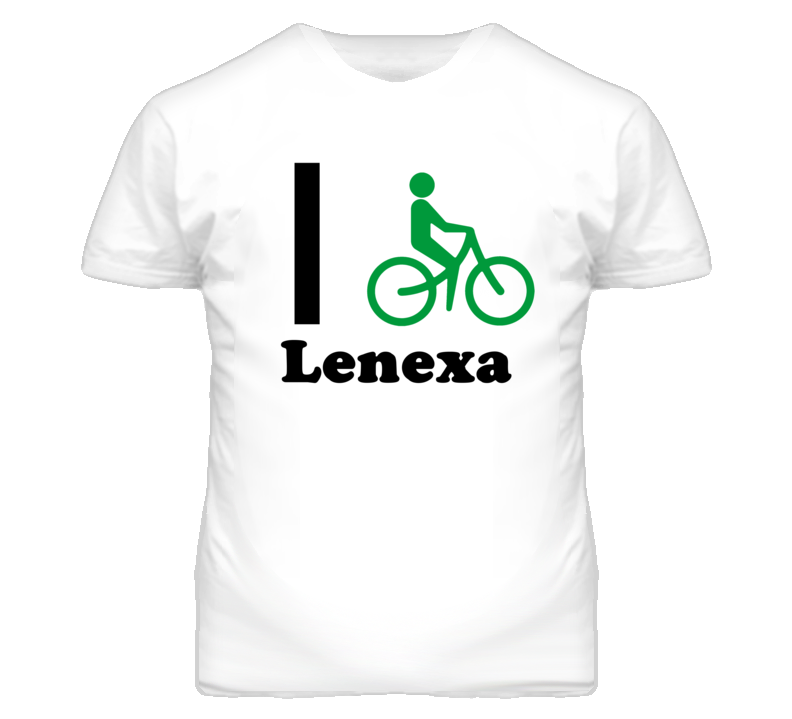 Lenexa Kansas I Bike Green T Shirt
