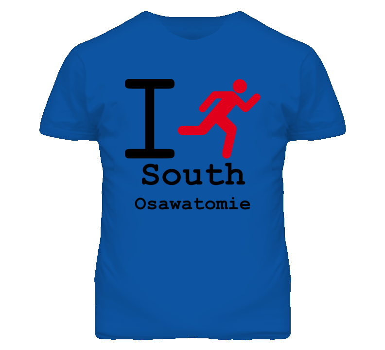 South Osawatomie Kansas I Run Green T Shirt South Osawatomie Kansas I Run Green T Shirt