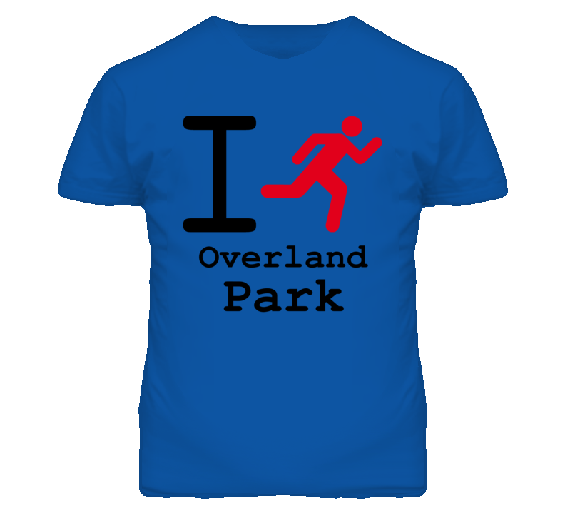 Overland Park Kansas I Run Green T Shirt Overland Park Kansas I Run Green T Shirt
