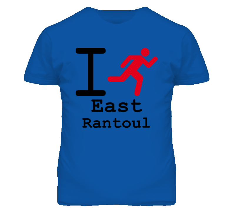 East Rantoul Kansas I Run Green T Shirt