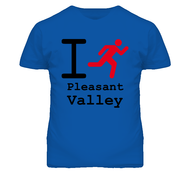 Pleasant Valley Missouri I Run Green T Shirt