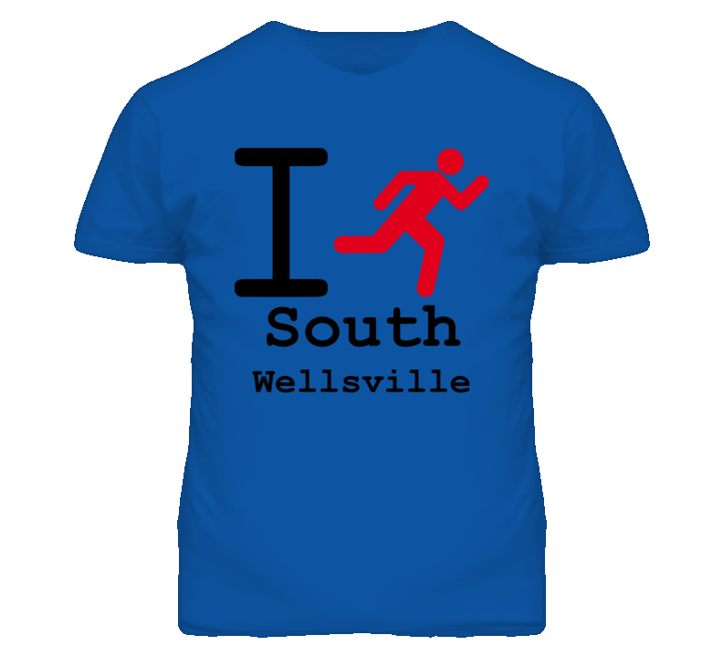South Wellsville Kansas I Run Green T Shirt