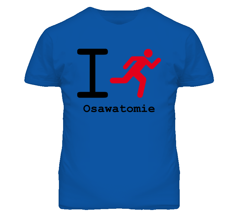 Osawatomie Kansas I Run Green T Shirt Osawatomie Kansas I Run Green T Shirt