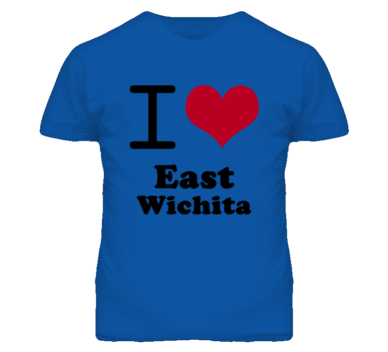 East Wichita Kansas I Heart Love Green T Shirt East Wichita Kansas I Heart Love Green T Shirt