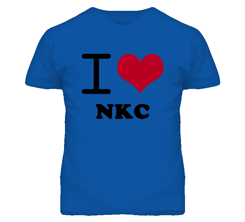 NKC Kansas I Heart Love Green T Shirt NKC Kansas I Heart Love Green T Shirt