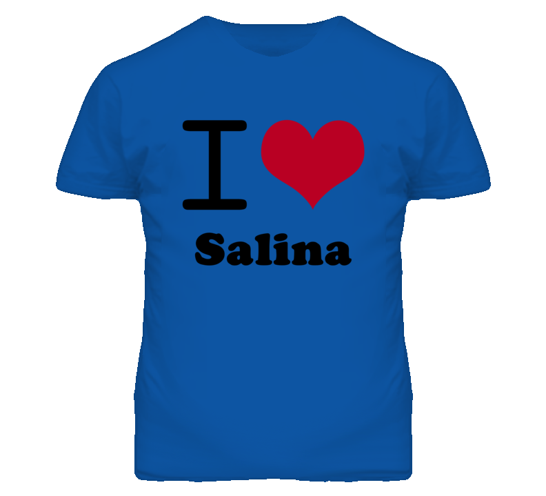 Salina Kansas I Heart Love Green T Shirt Salina Kansas I Heart Love Green T Shirt