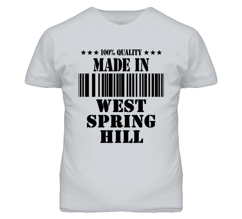 West Spring Hill Kansas Made In Born Sport Grey T Shirt West Spring Hill Kansas Made In Born Sport Grey T Shirt