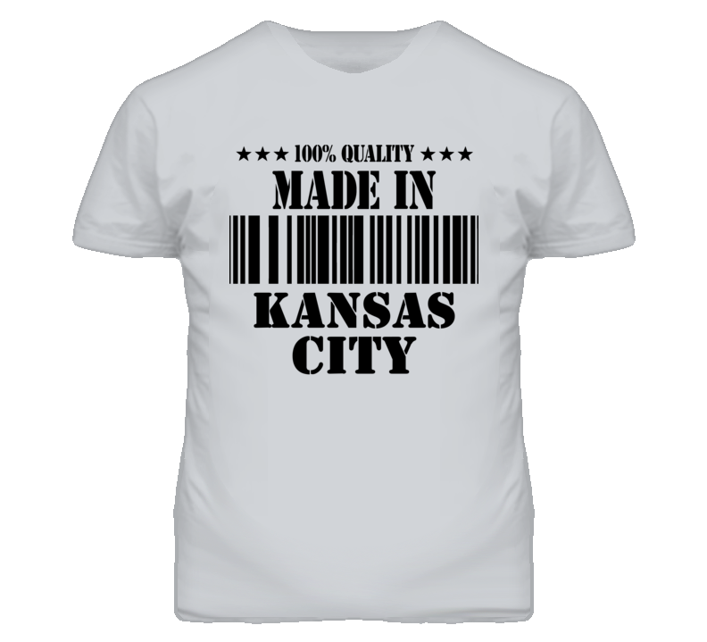 Kansas City Kansas Made In Born Sport Grey T Shirt