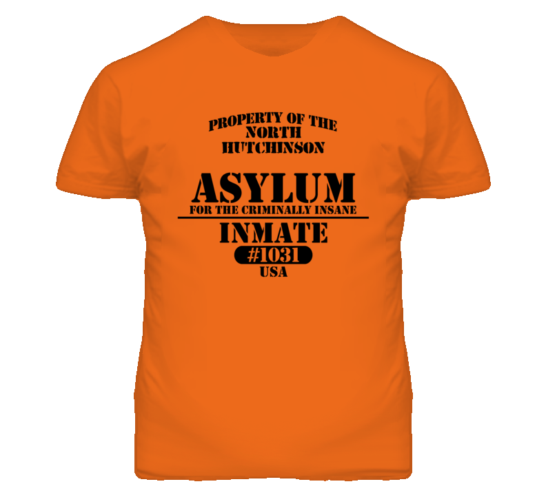 North Hutchinson Kansas Insane Prison Halloween T Shirt North Hutchinson Kansas Insane Prison Halloween T Shirt