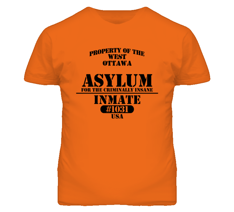 West Ottawa Kansas Insane Prison Halloween T Shirt West Ottawa Kansas Insane Prison Halloween T Shirt