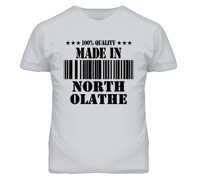 North Olathe Kansas Made In Born Sport Grey T Shirt North Olathe Kansas Made In Born Sport Grey T Shirt