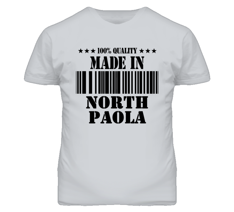 North Paola Kansas Made In Born Sport Grey T Shirt North Paola Kansas Made In Born Sport Grey T Shirt