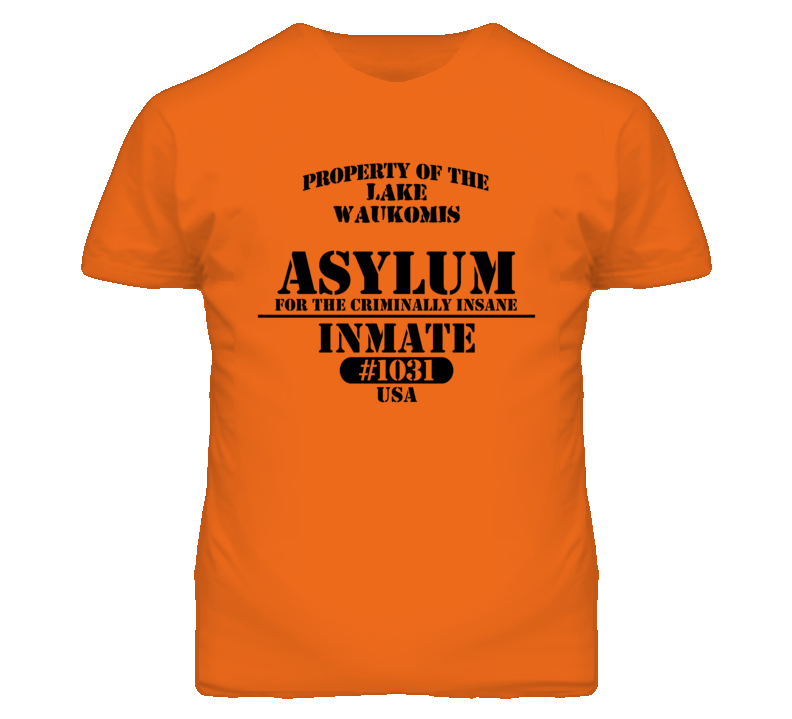 Lake Waukomis Missouri Insane Prison Halloween T Shirt Lake Waukomis Missouri Insane Prison Halloween T Shirt