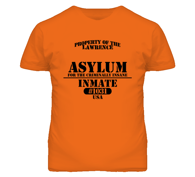 Lawrence Kansas Insane Prison Halloween T Shirt Lawrence Kansas Insane Prison Halloween T Shirt