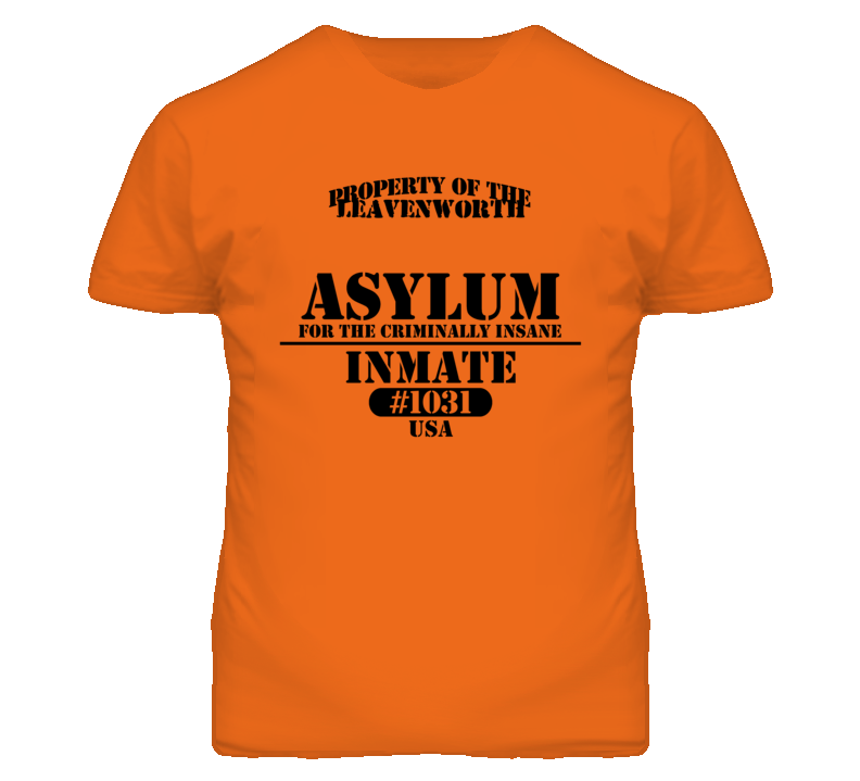 Leavenworth Kansas Insane Prison Halloween T Shirt Leavenworth Kansas Insane Prison Halloween T Shirt