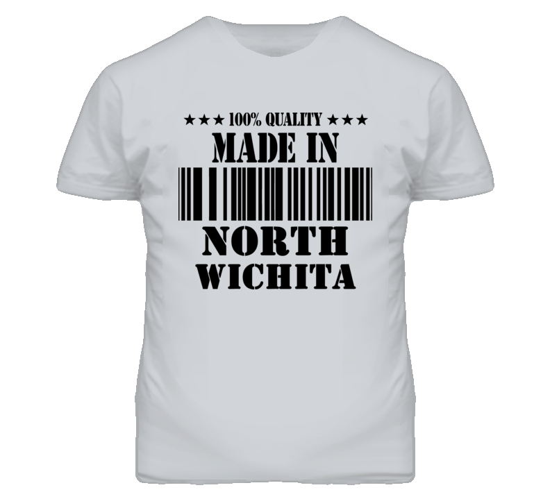 North Wichita Kansas Made In Born Sport Grey T Shirt North Wichita Kansas Made In Born Sport Grey T Shirt