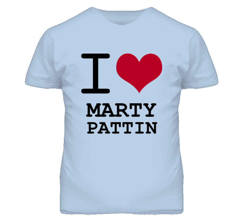 Marty Pattin Kansas Sports I Love Heart T Shirt