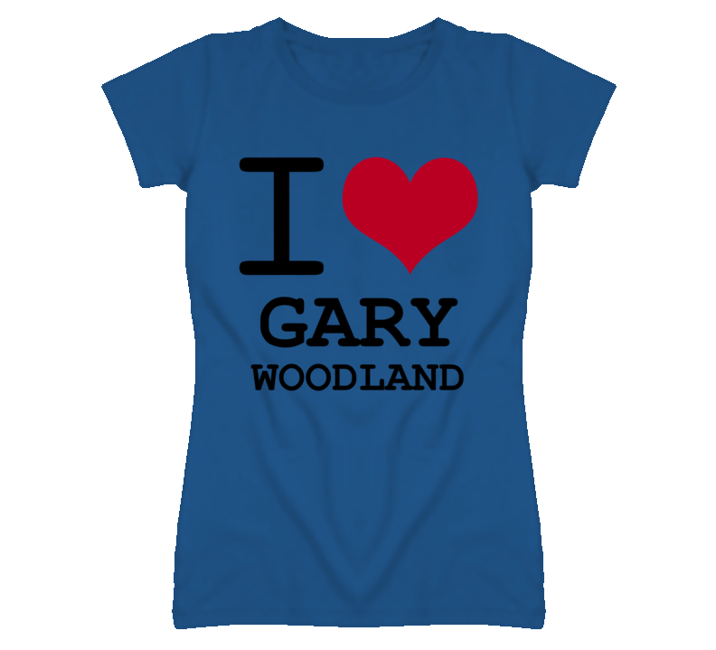 Gary Woodland Kansas Sports I Love Heart Ladies Tee T Shirt