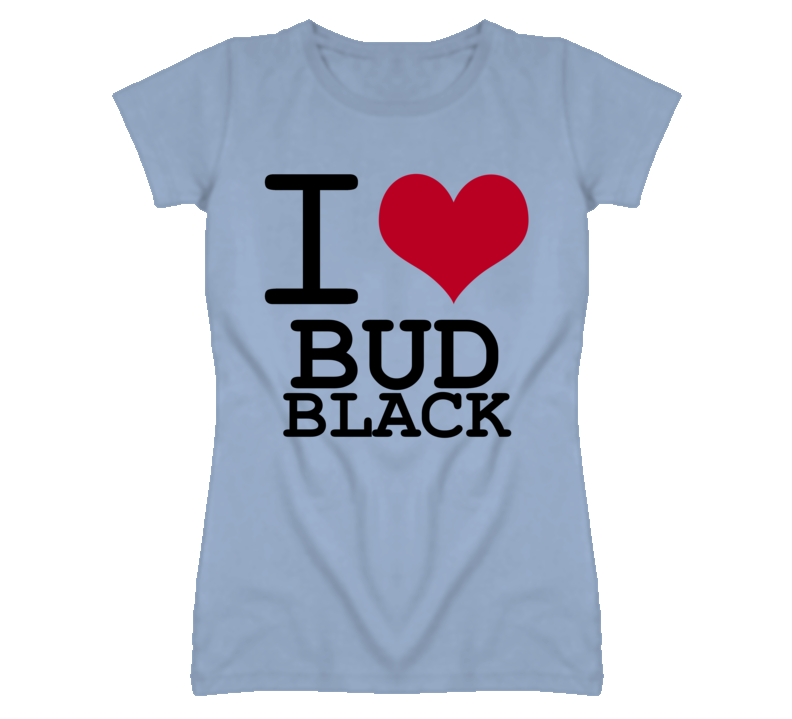 Bud Black Kansas Sports I Love Heart Ladies Tee T Shirt