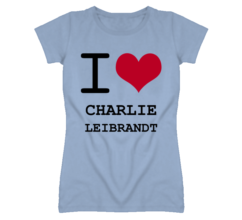 Charlie Leibrandt Kansas Sports I Love Heart Ladies Tee T Shirt