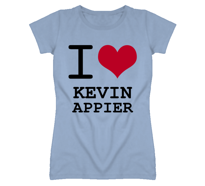 Kevin Appier Kansas Sports I Love Heart Ladies Tee T Shirt