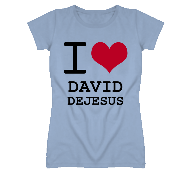 David Dejesus Kansas Sports I Love Heart Ladies Tee T Shirt