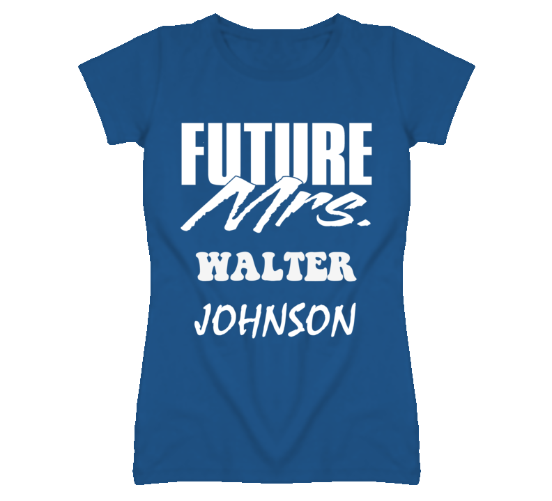 Walter Johnson Kansas Sports I Love Heart T Shirt