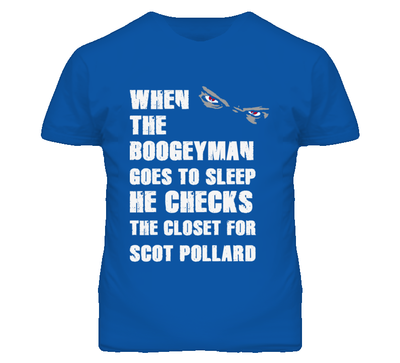 Scot Pollard Kansas Sports Boogeyman Funny Fear T Shirt
