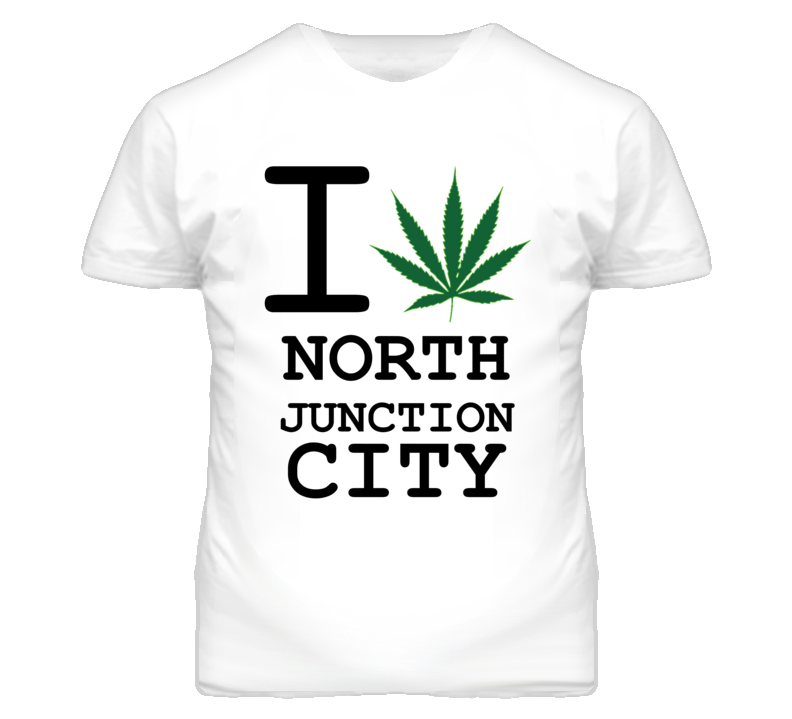 North Junction City Kansas I Heart Love Weed Marijuana Green T Shirt North Junction City Kansas I Heart Love Weed Marijuana Green T Shirt