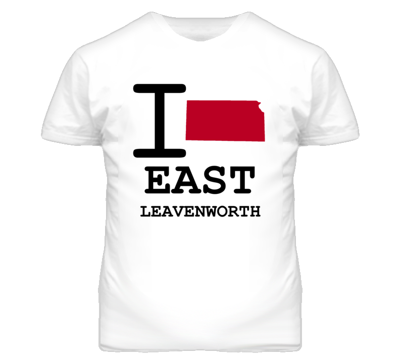 East Leavenworth Kansas I Heart Love State T Shirt East Leavenworth Kansas I Heart Love State T Shirt