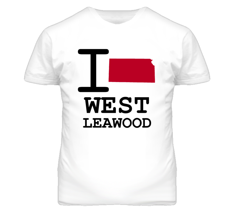 West Leawood Kansas I Heart Love State T Shirt