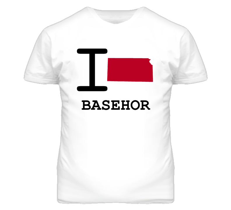 Basehor Kansas I Heart Love State T Shirt